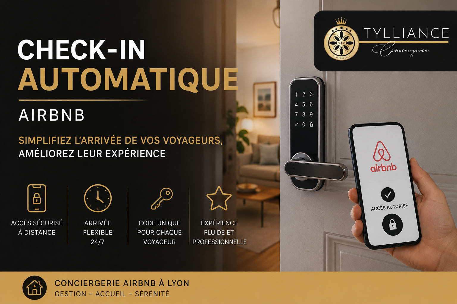 check-in automatique airbnb