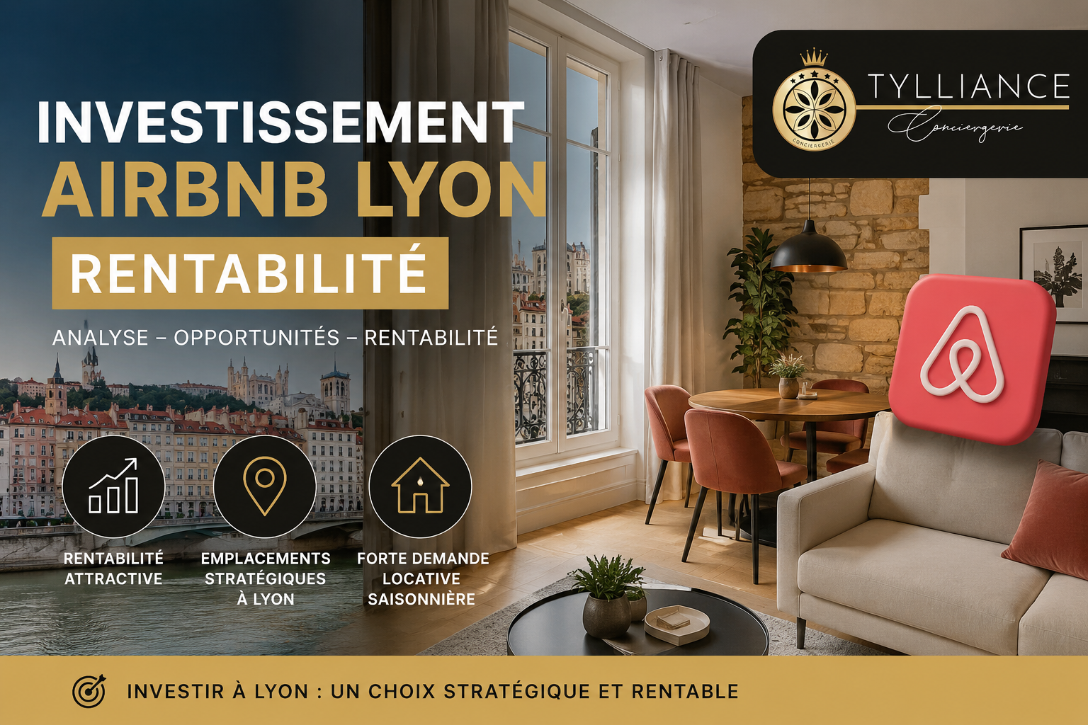 investissement airbnb lyon rentabilité